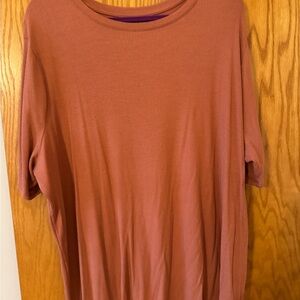 Ribbed Rust T-Shirt